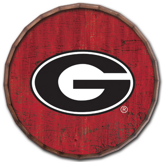 FC Georgia Bulldogs 16" Cracked Color Barrel Top